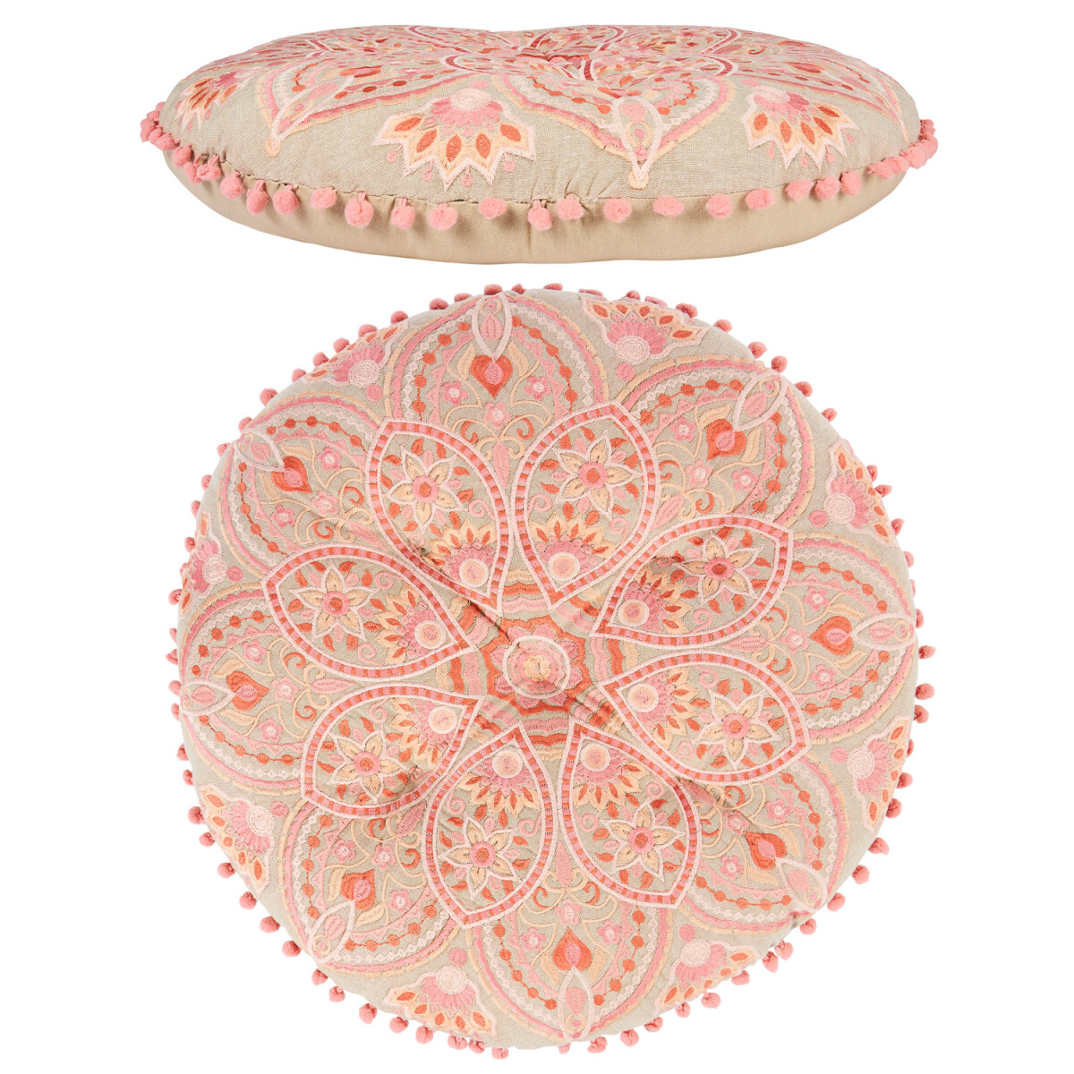 Coussin de sol style bohème, coussin dassise d&eacute