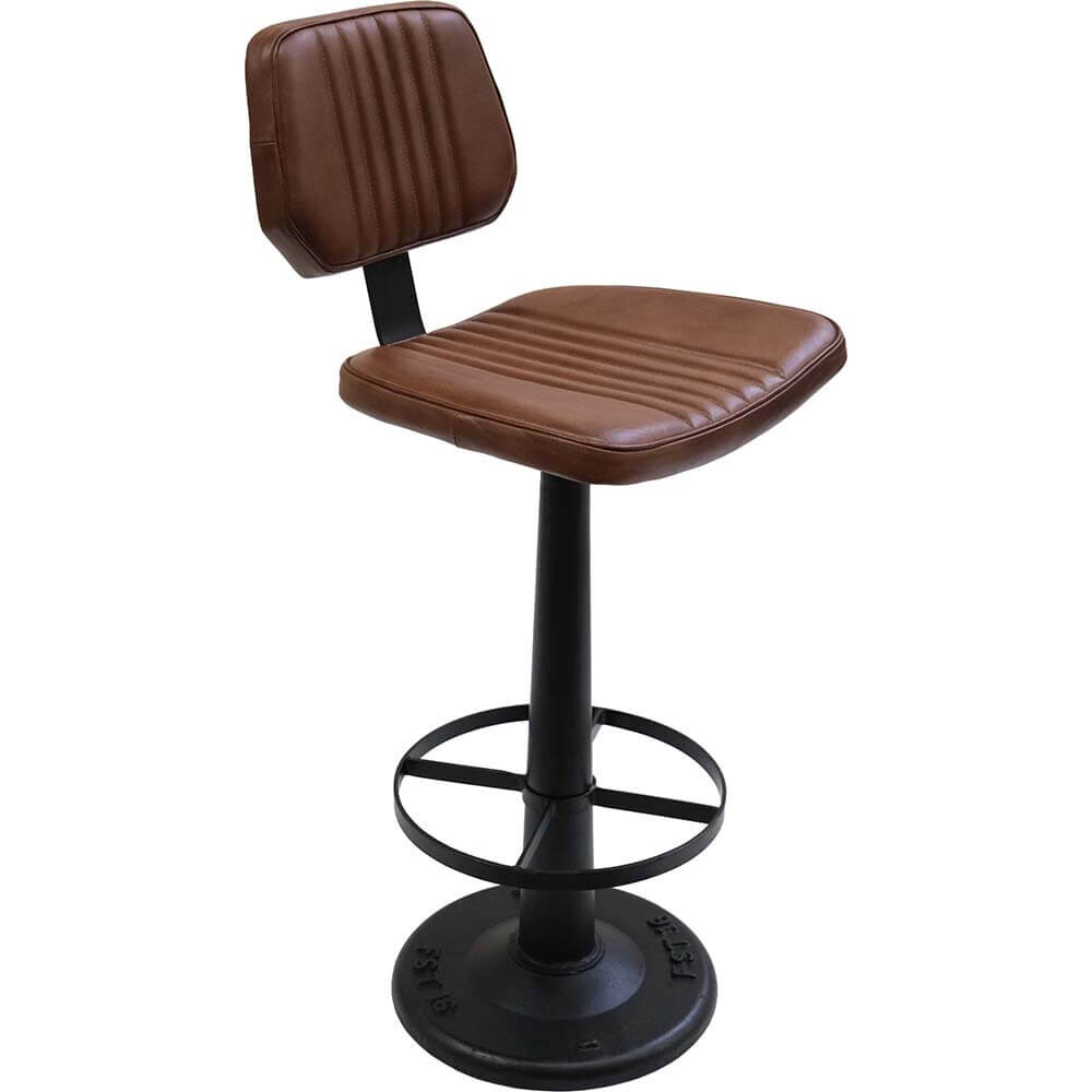 Tabouret de bar pivotant Vejle avec doss box
