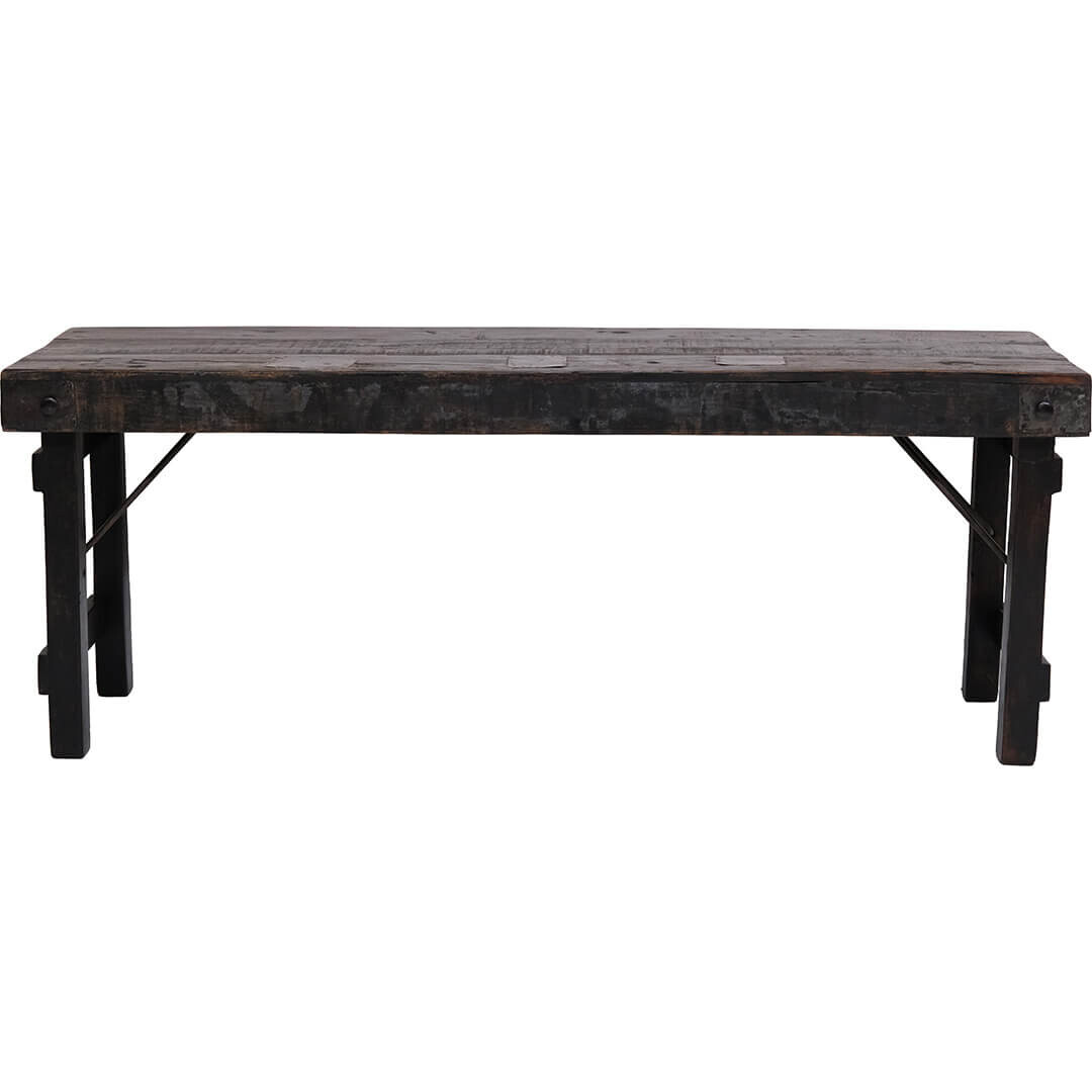 Banc en bois Amar - Noir box