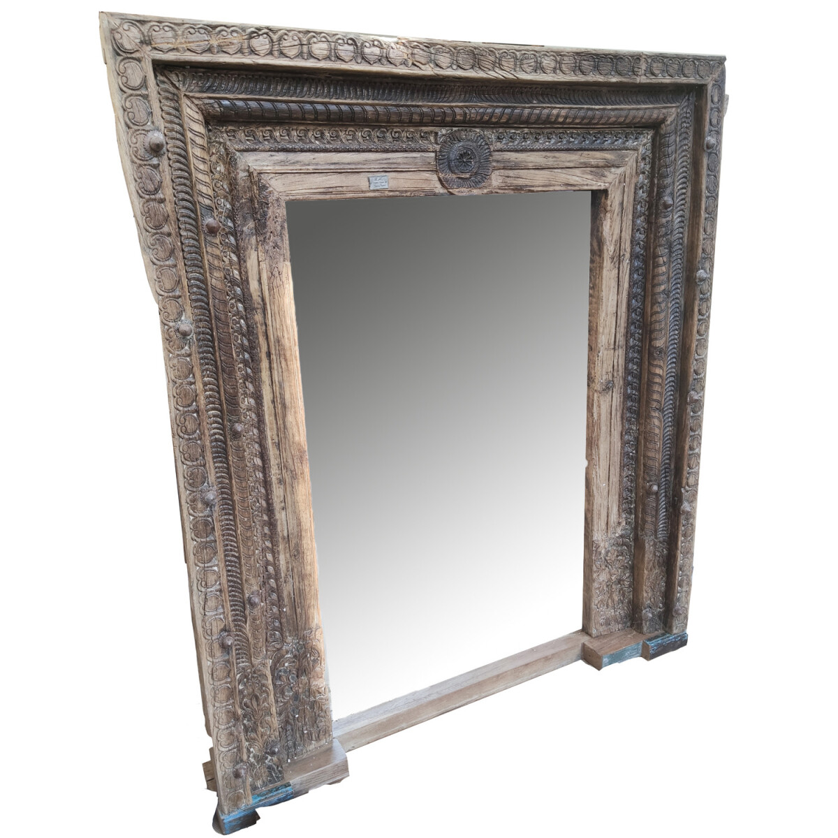Miroir sur pied vintage, style antique, 214 cm, motif -32-