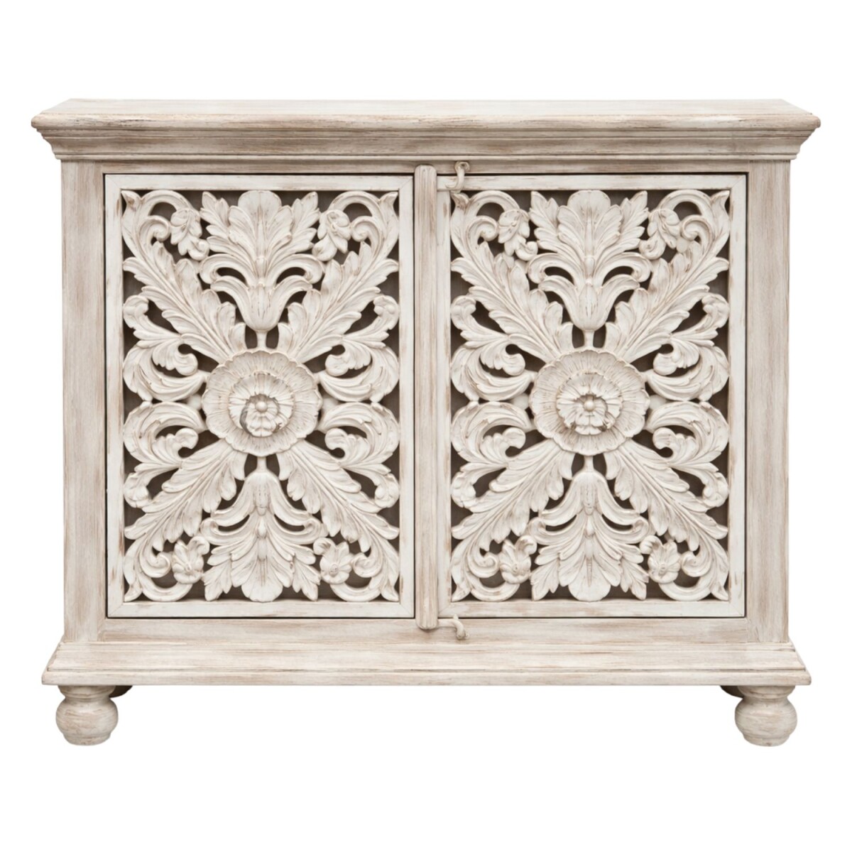 Commode Gayatri blanche 90 cm en bois ma box