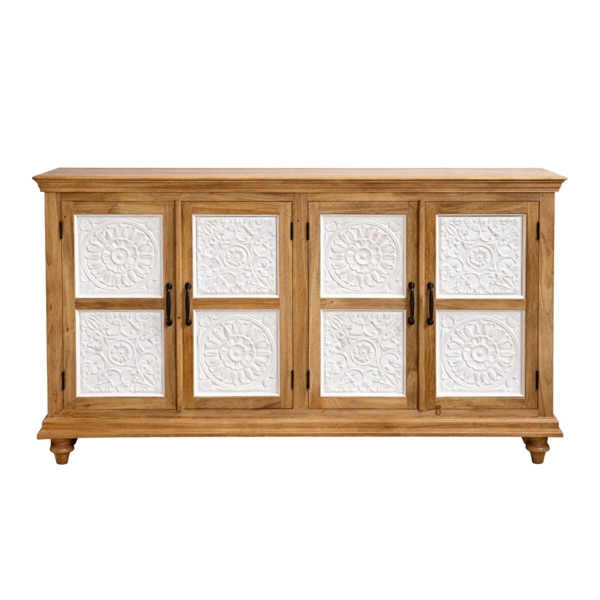 Buffet Jadoo 180 cm en bois massif, styl box
