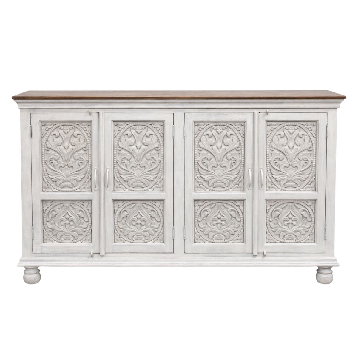 Buffet Jagan 185 cm en bois massif, styl box