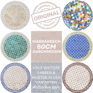 Table marocaine en mosaïque Marrakech 80 cm |...