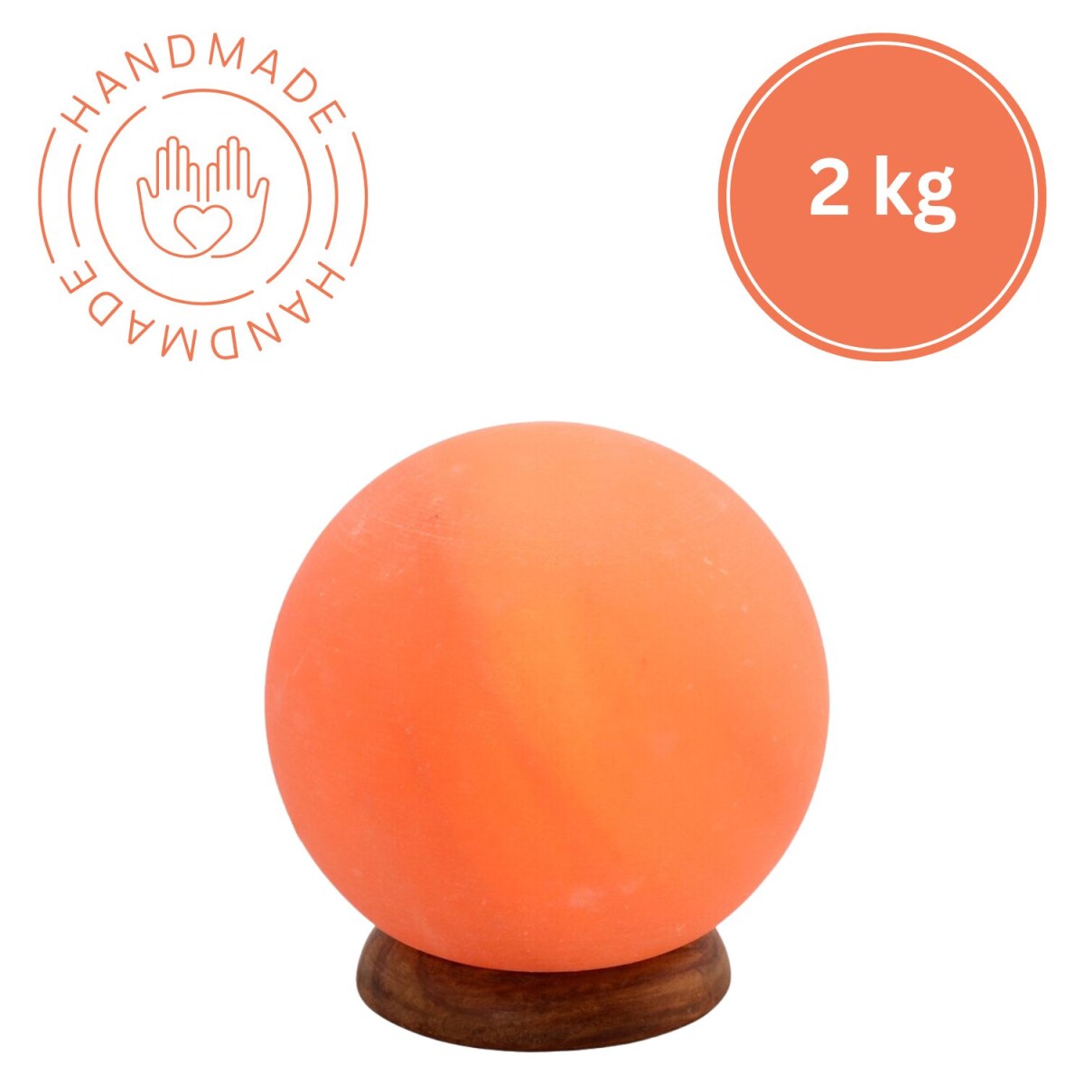 Cristal de sel lumineux PLANET, boule po box