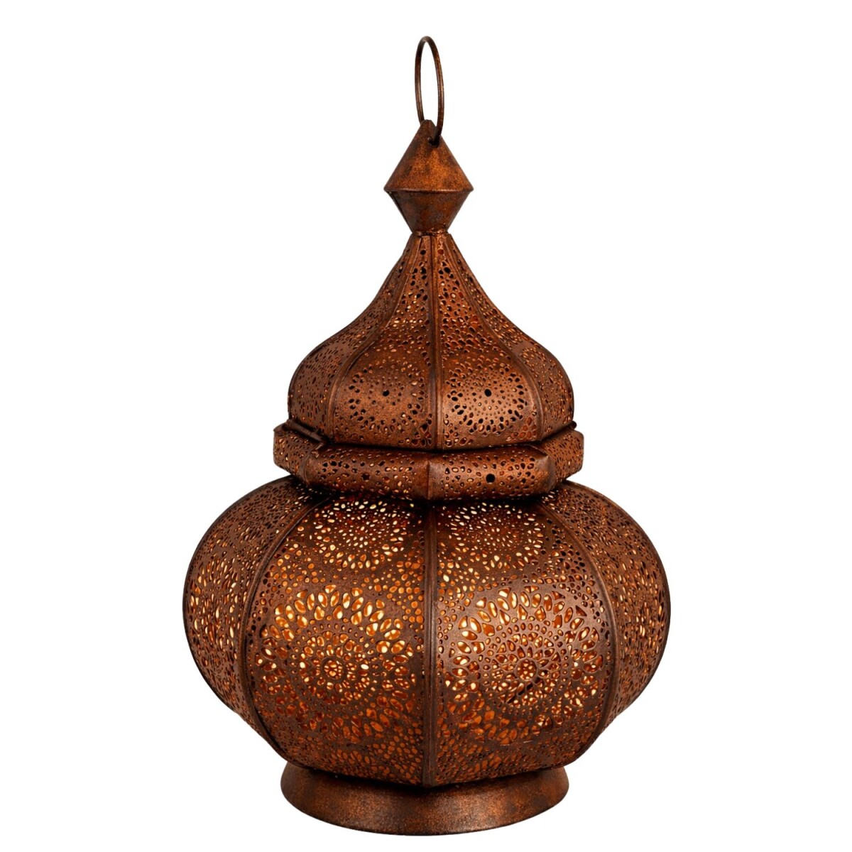 Lanterne indienne Lamis Rost | Métal travaillé