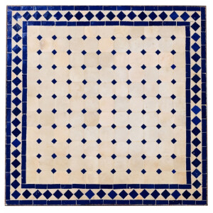 Table en mosaïque marocaine Marrakech 70 x 70 cm |...