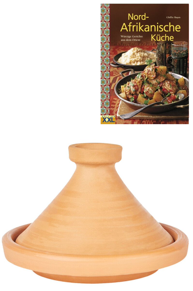 Lot de 2 tajines ORIGINAL Aladin Ø 35 cm + livre de r