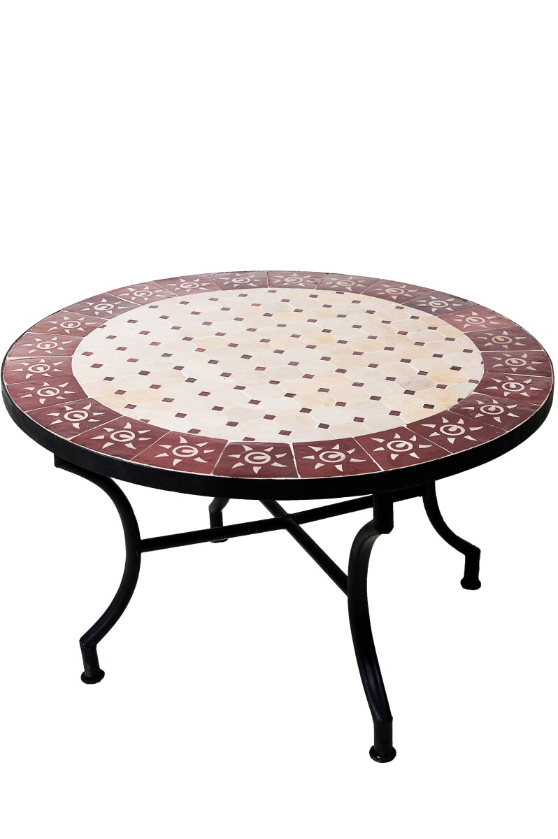 Table marocaine en mosaïque « box