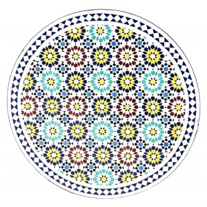 Table en mosaïque marocaine Albaicin multicolore,...