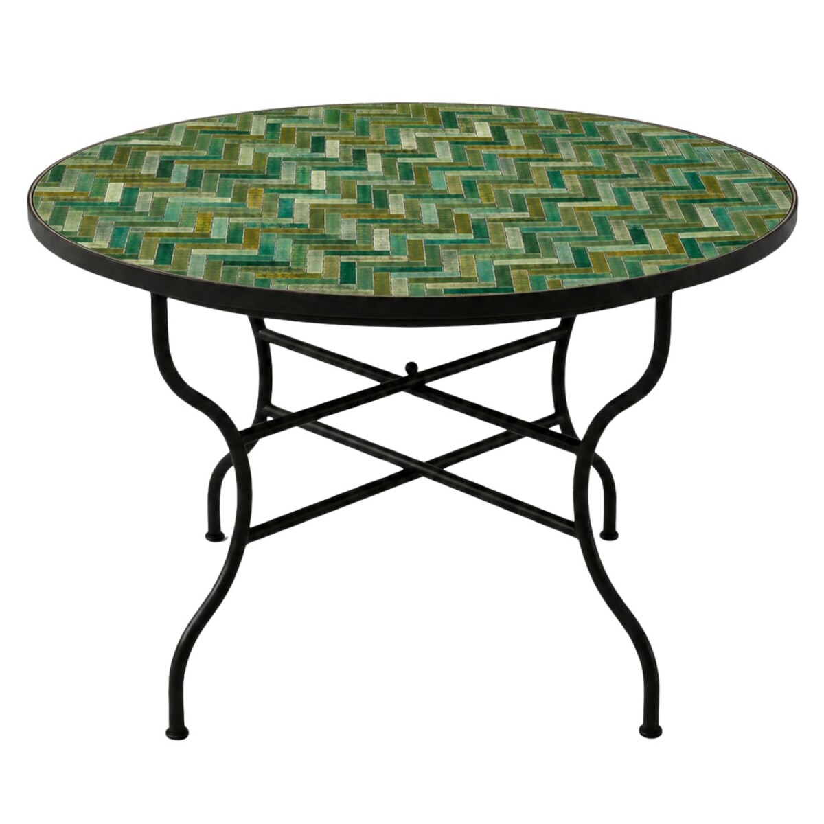 Table en mosaïque Gordes verte, &Os box