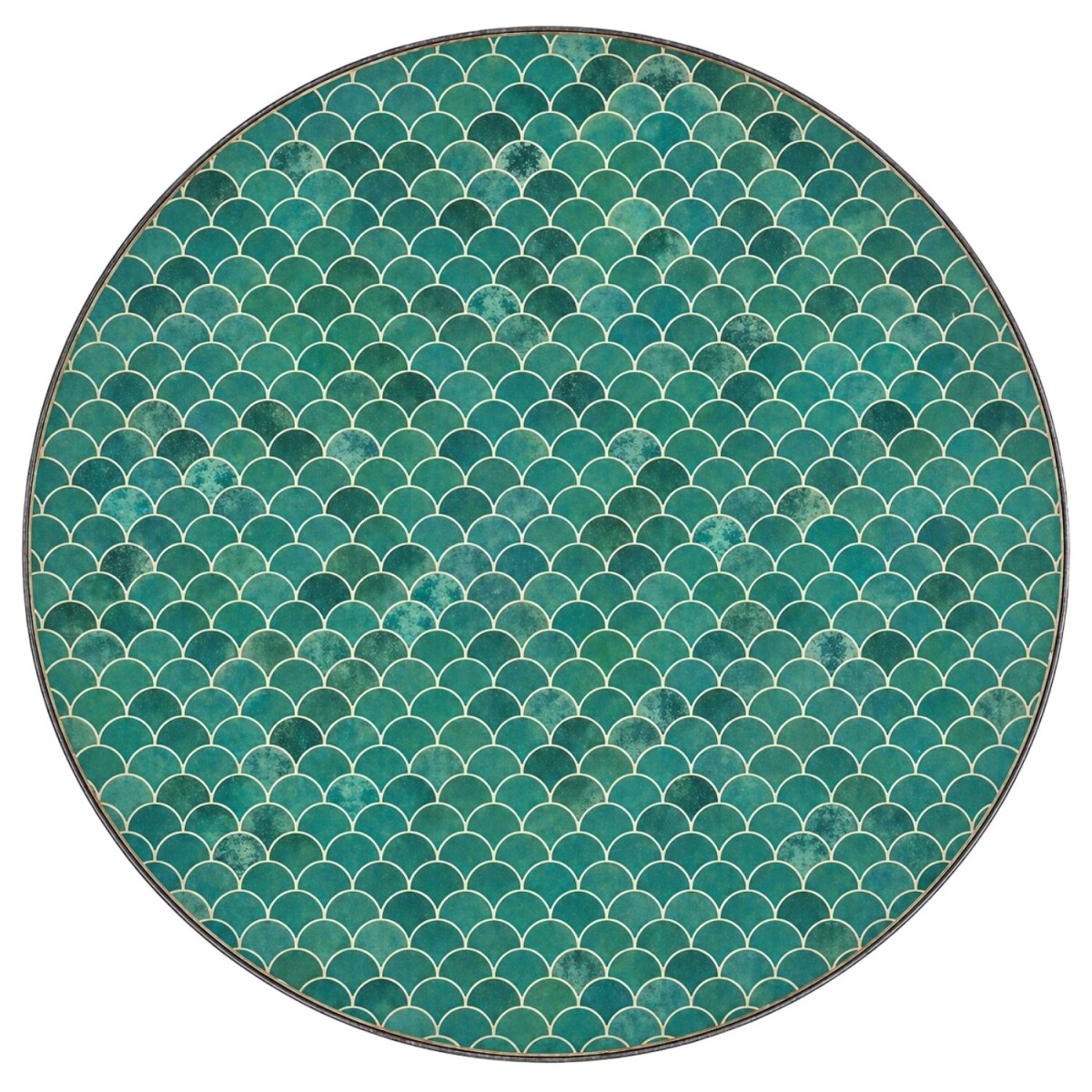 Dalle de mosaïque ronde « Fri box