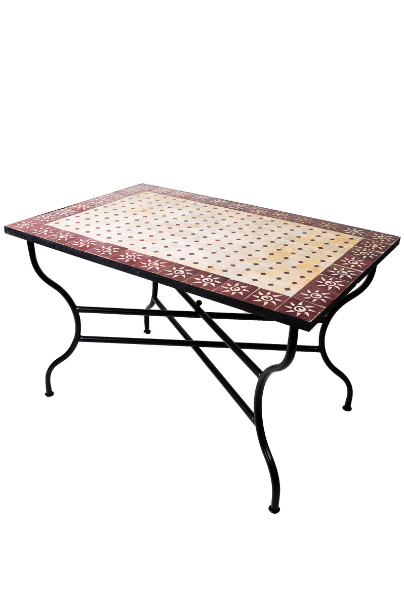 Table en mosaïque marocaine « box