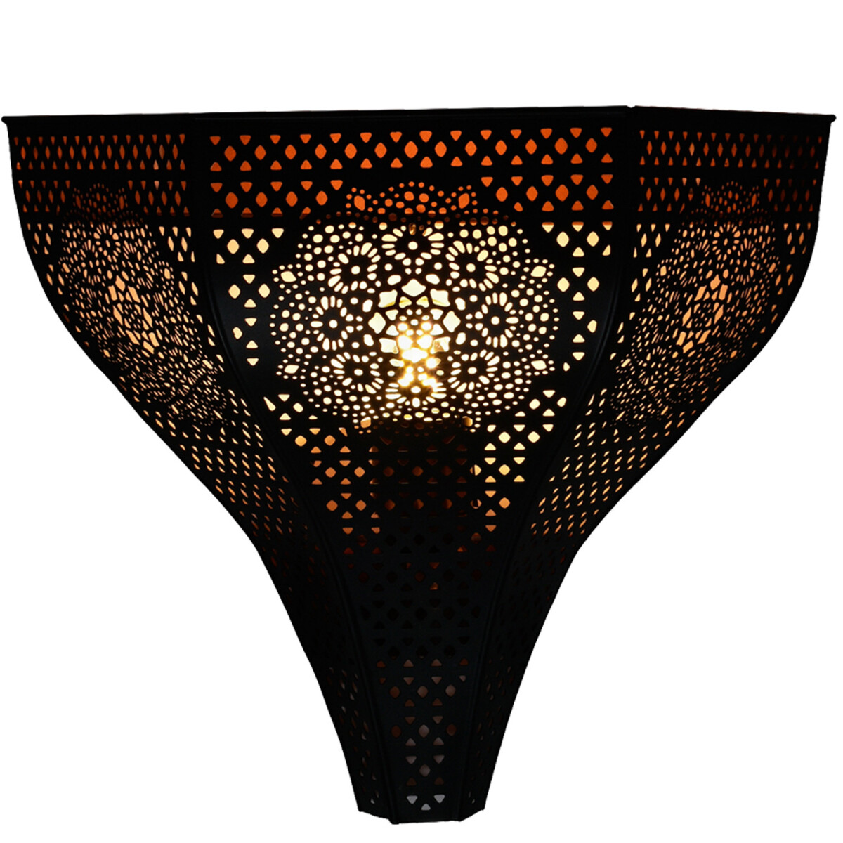 Applique murale Yaniv Noir H 27 cm | Jeu de lumière r