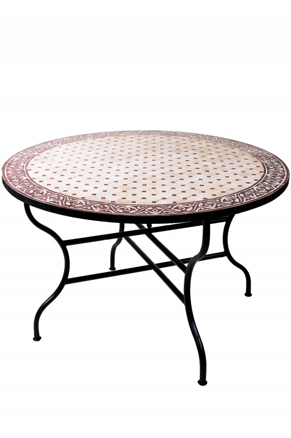 Table marocaine en mosaïque Mekn&eg box