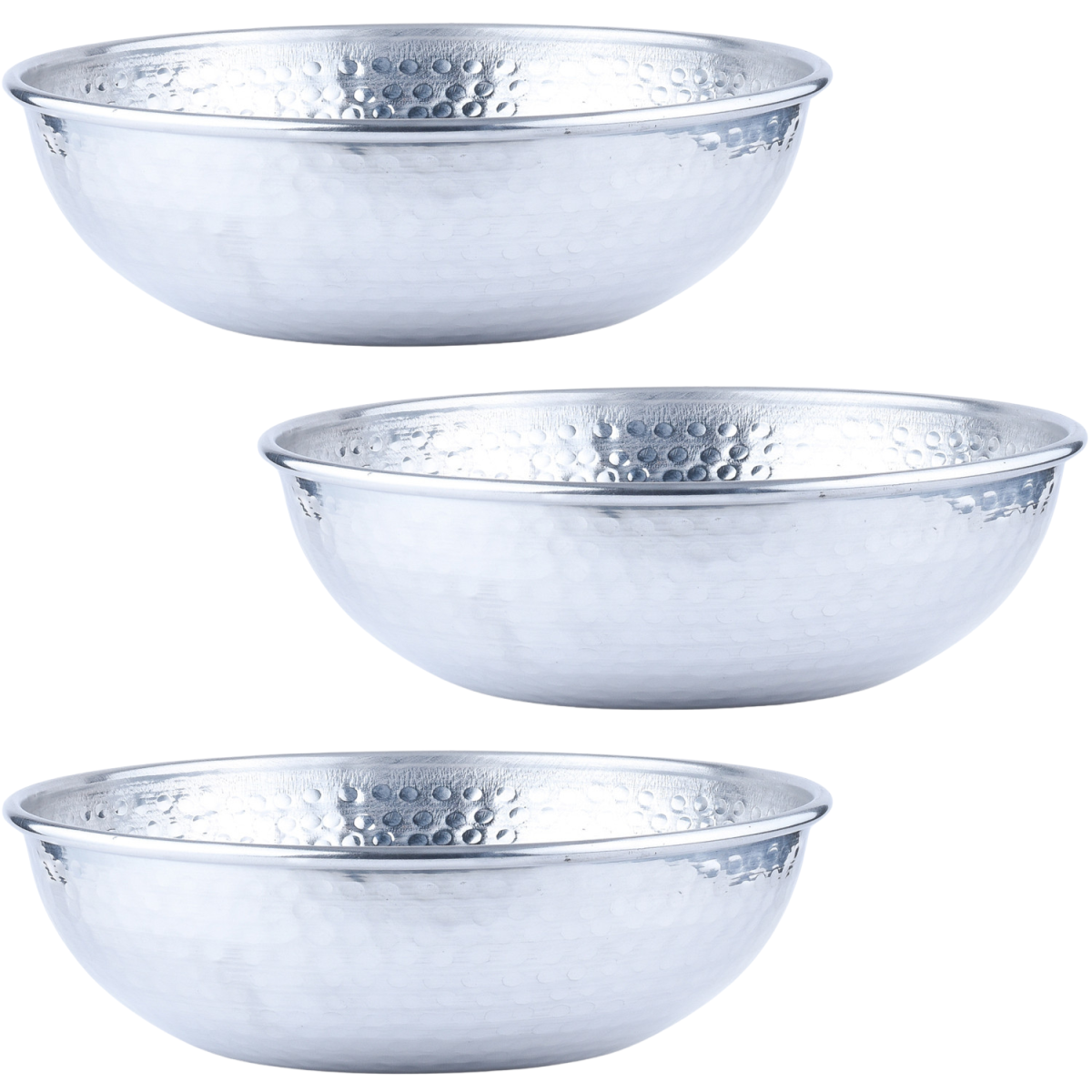 Lot de 3 coupes de service vintage Engla argentées, 2