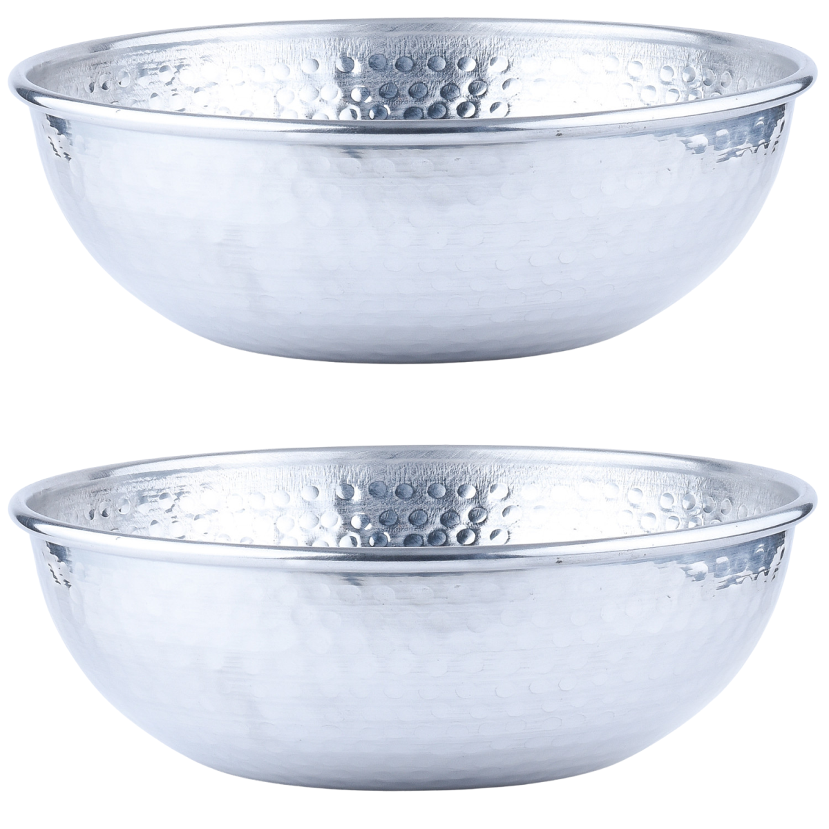 Lot de 2 coupes de service vintage Engla argentées, 2