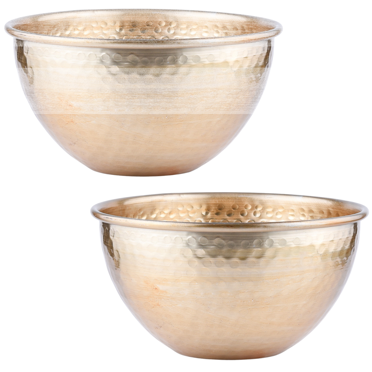 Lot de 2 coupes de service vintage Erla Gold, 24 cm