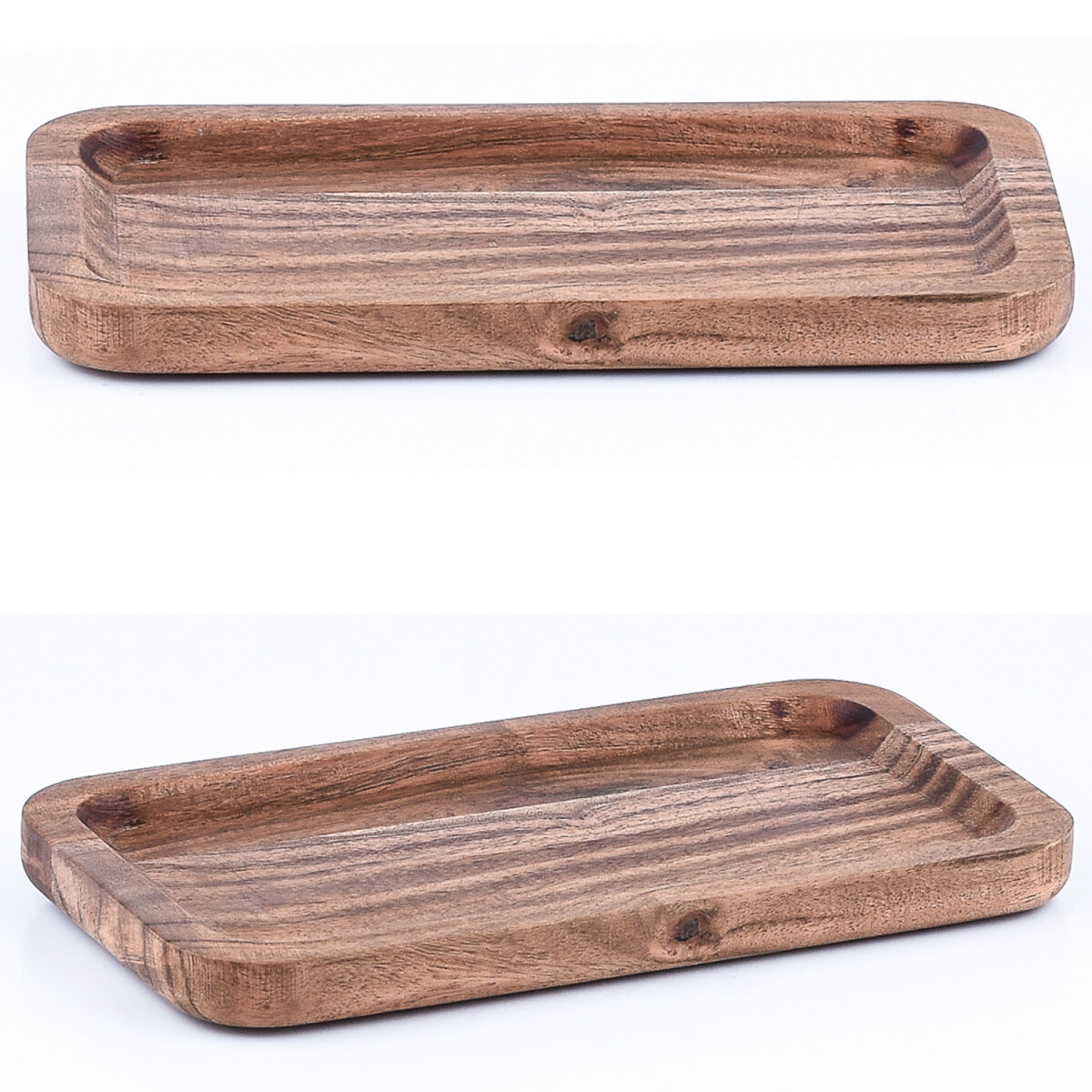 Lot de 2 plateaux de service en bois dac box