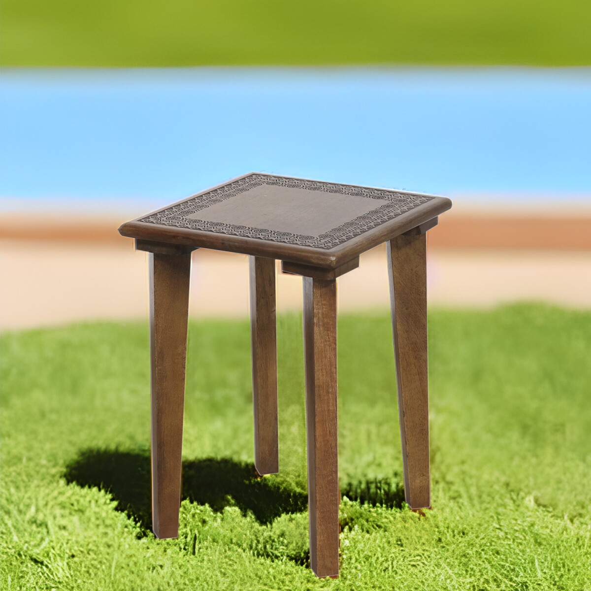 Table dappoint orientale, tabouret, tabouret à fleurs