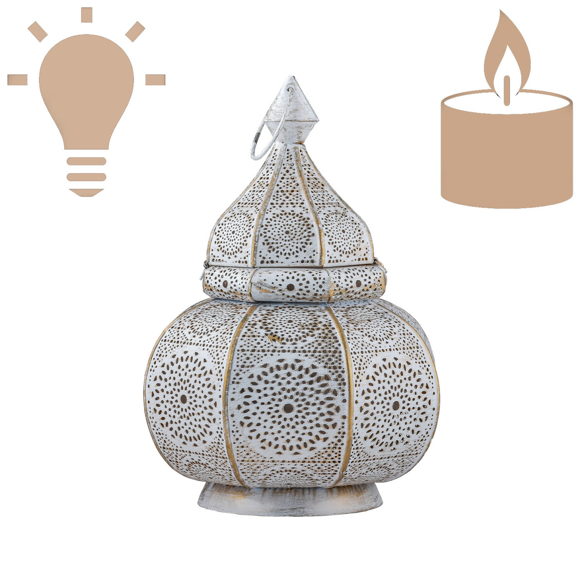 Lampe de table de style oriental Lamisa, box