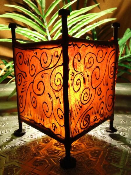 Lanterne Orient Budur Orange box