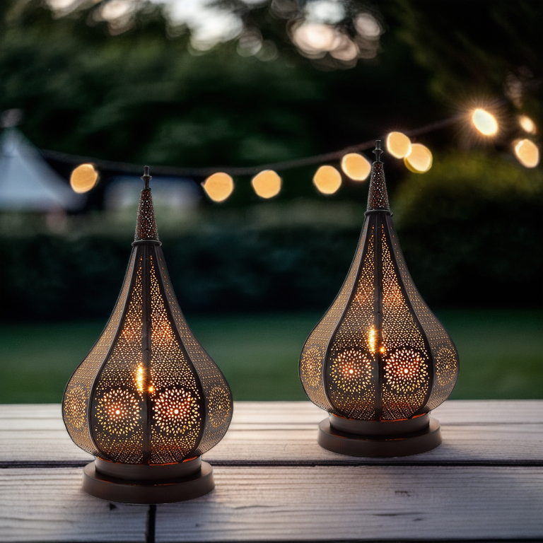 Lot de 2 lanternes orientales pour le ja box