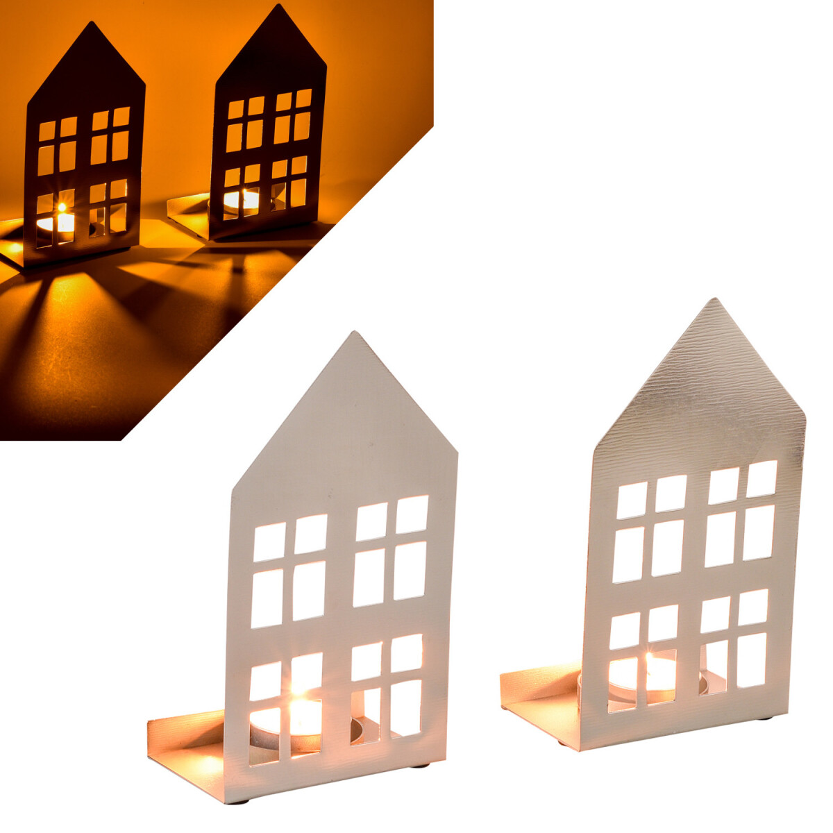 Lot de 2 photophores de Noël &laquo box
