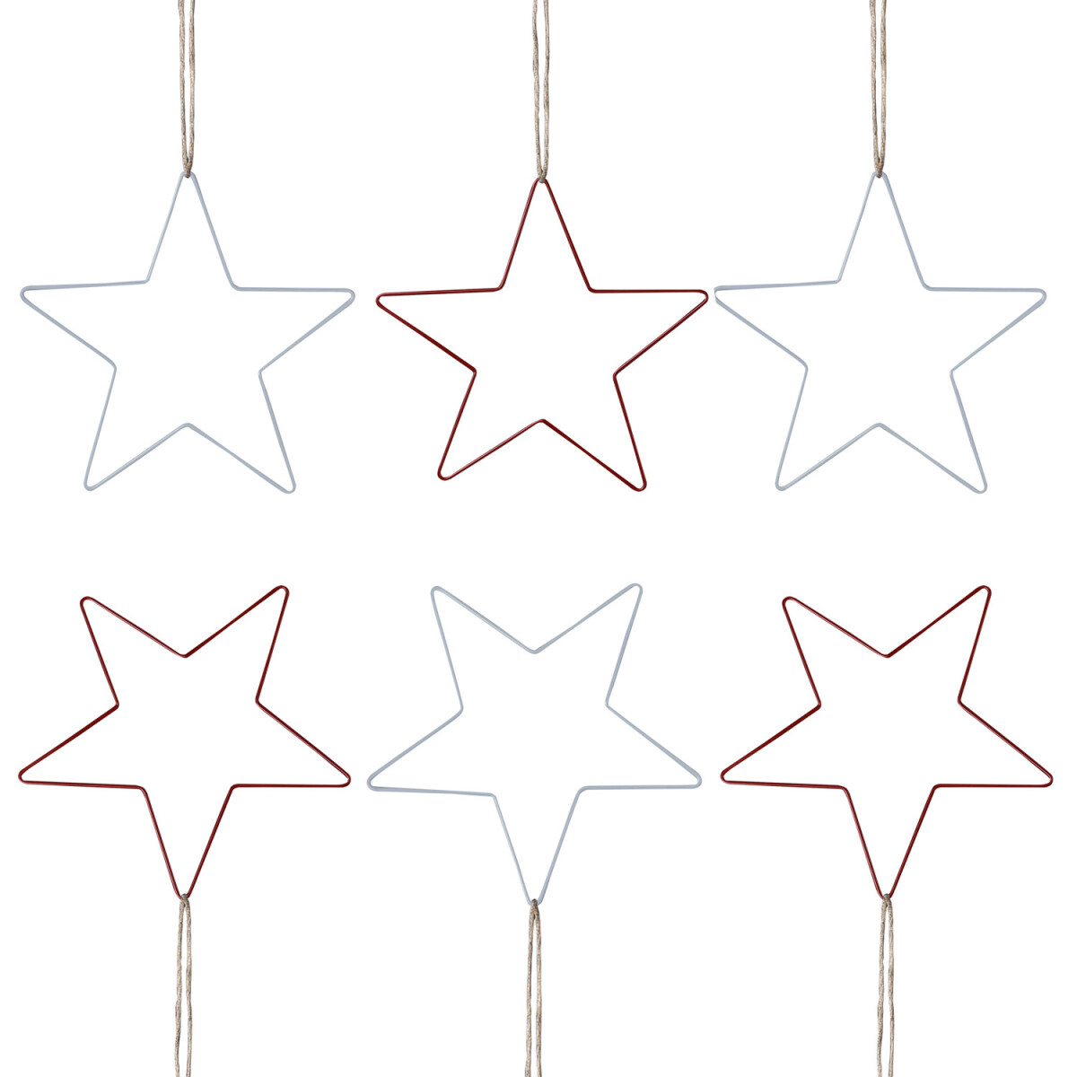Lot de 6 décorations murales suspendues « &Eacu