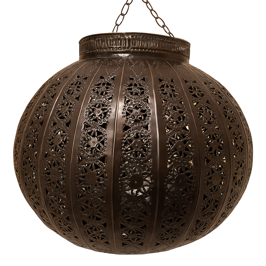 Plafonnier Orient Candan Bronze Ø 47 cm | Fait main e