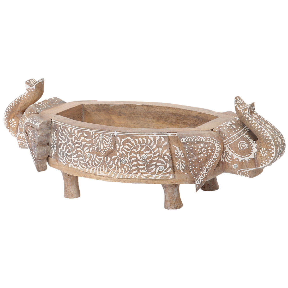Coupe décorative bohème en bois, coupe &agrave