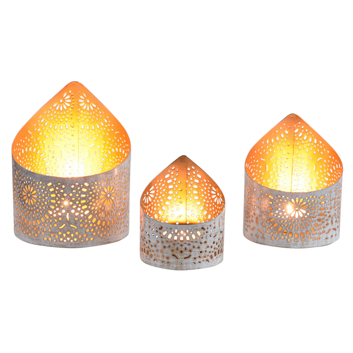 Lot de 3 photophores décoratifs d box
