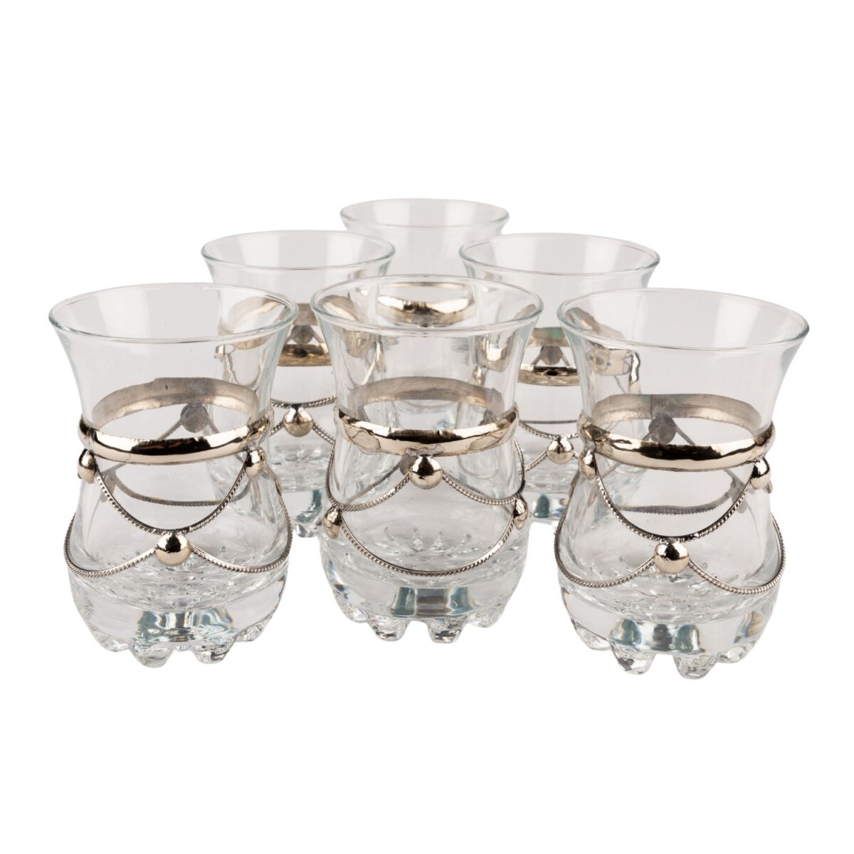 Lot de 6 verres à thé Samsun 9 × 6 cm | 