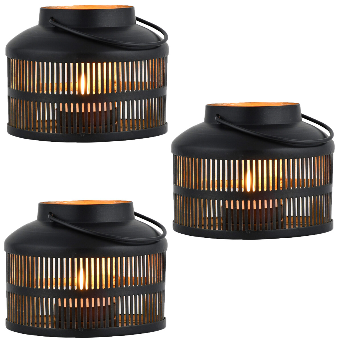 Lot de 3 photophores décoratifs d box