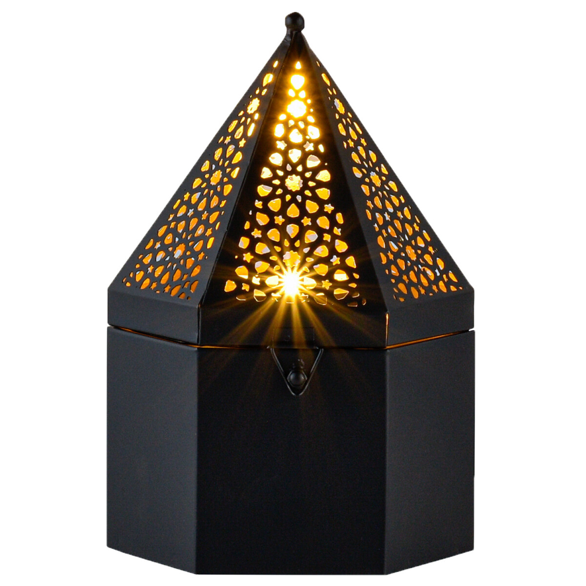 Boîte de rangement orientale pour bougeoirs avec couve