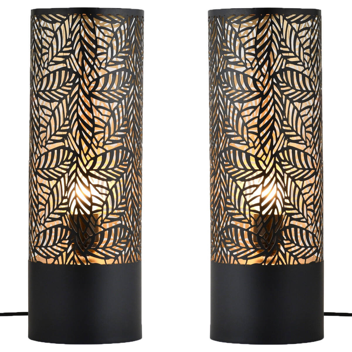 Lot de 2 lampes de table décorati box