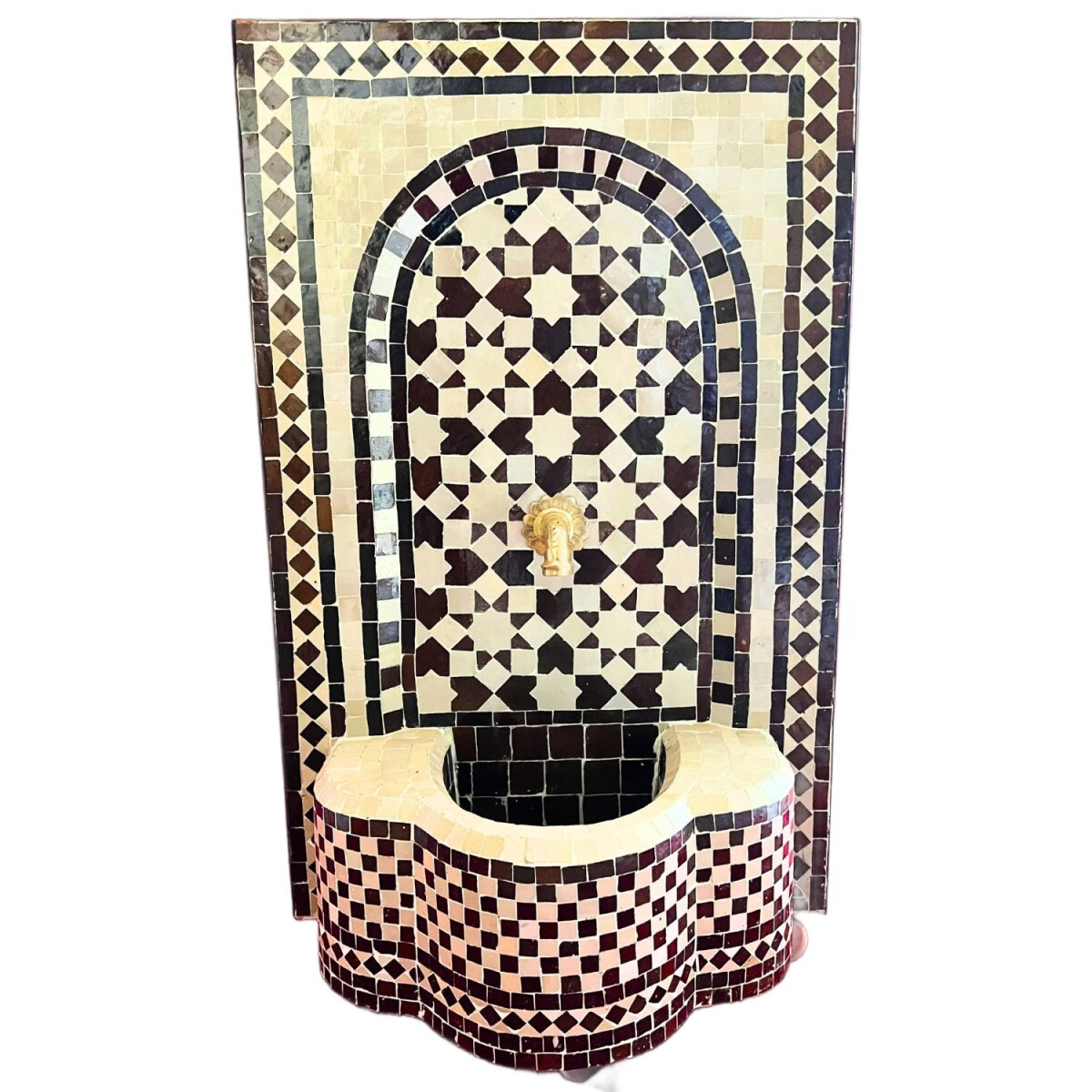 Fontaine de jardin marocaine en mosaïque 87 cm | Fontai
