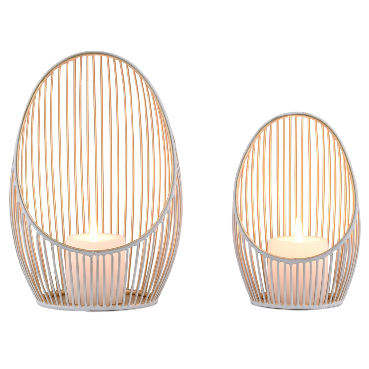 Lot de 2 bougeoirs décoratifs « Aesthetic &raqu