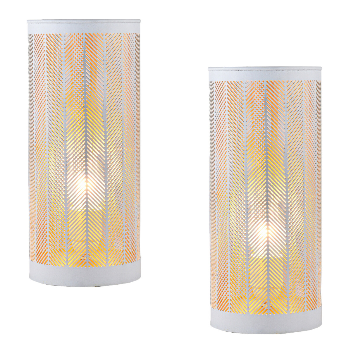 Lot de 2 lampes de chevet décoratives style boh&egrav