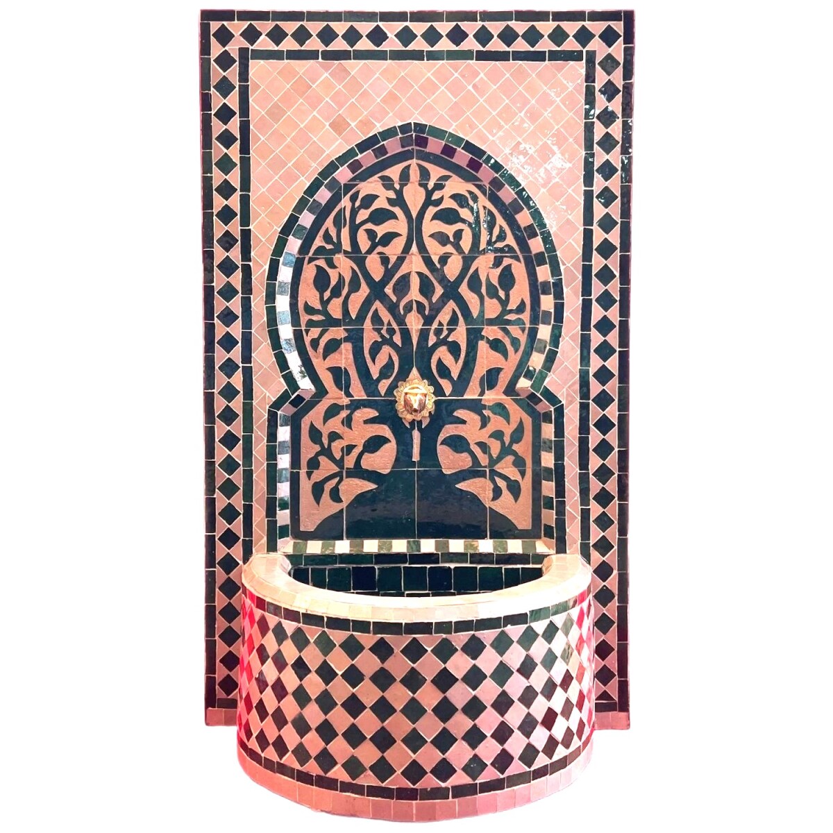 Fontaine de jardin marocaine en mosaïque 109 cm | Fonta
