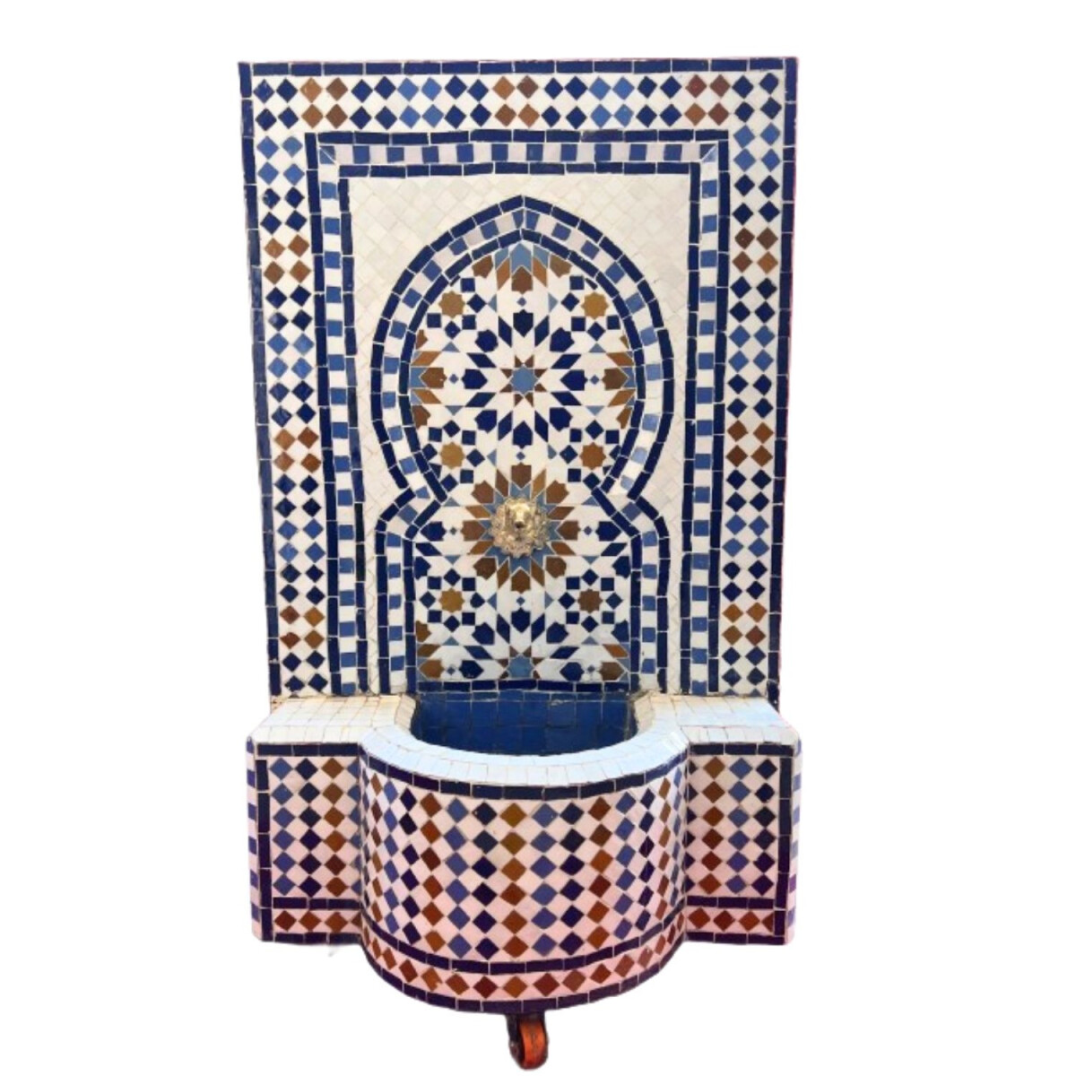 Fontaine de jardin marocaine en mosa&ium box