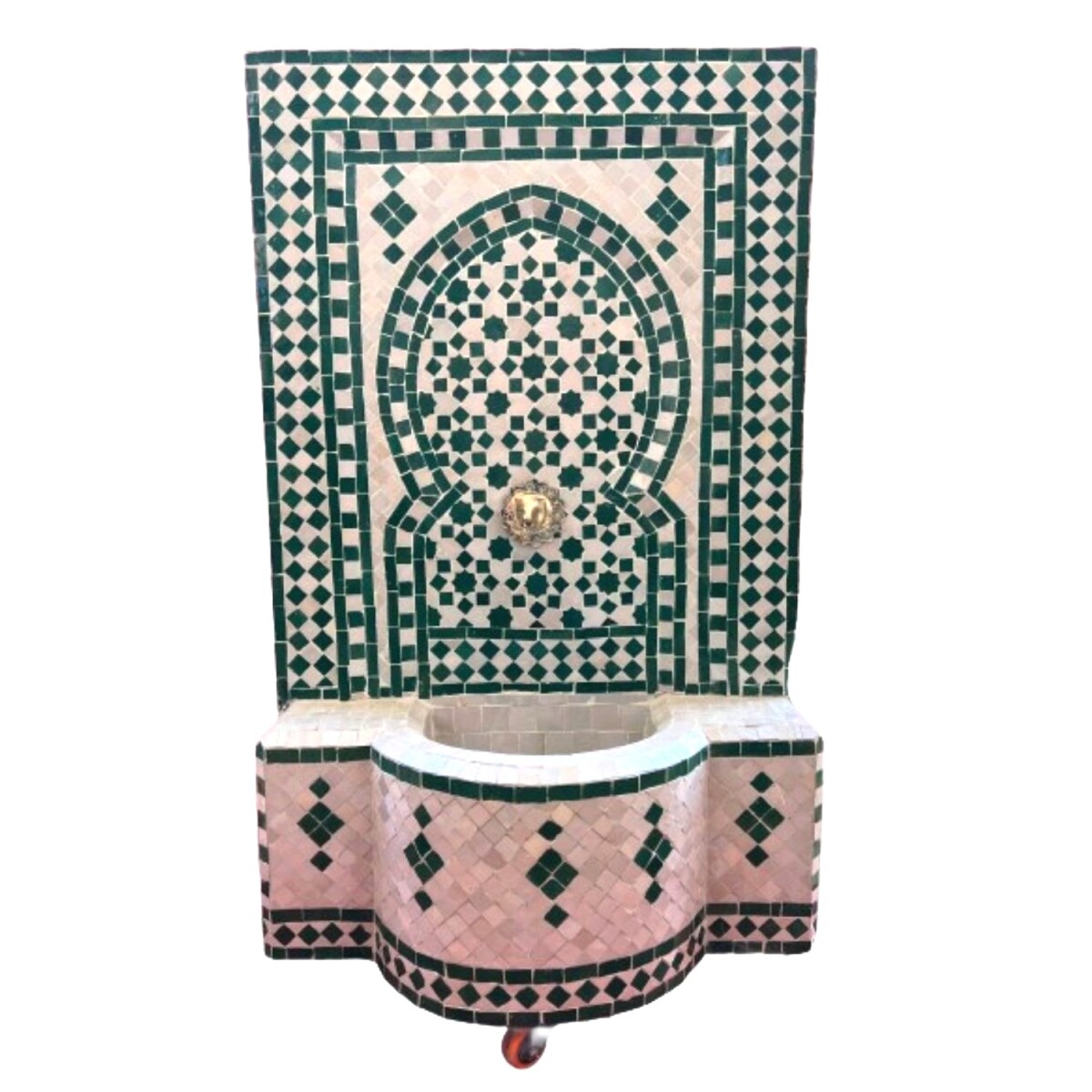 Fontaine de jardin marocaine en mosa&ium box