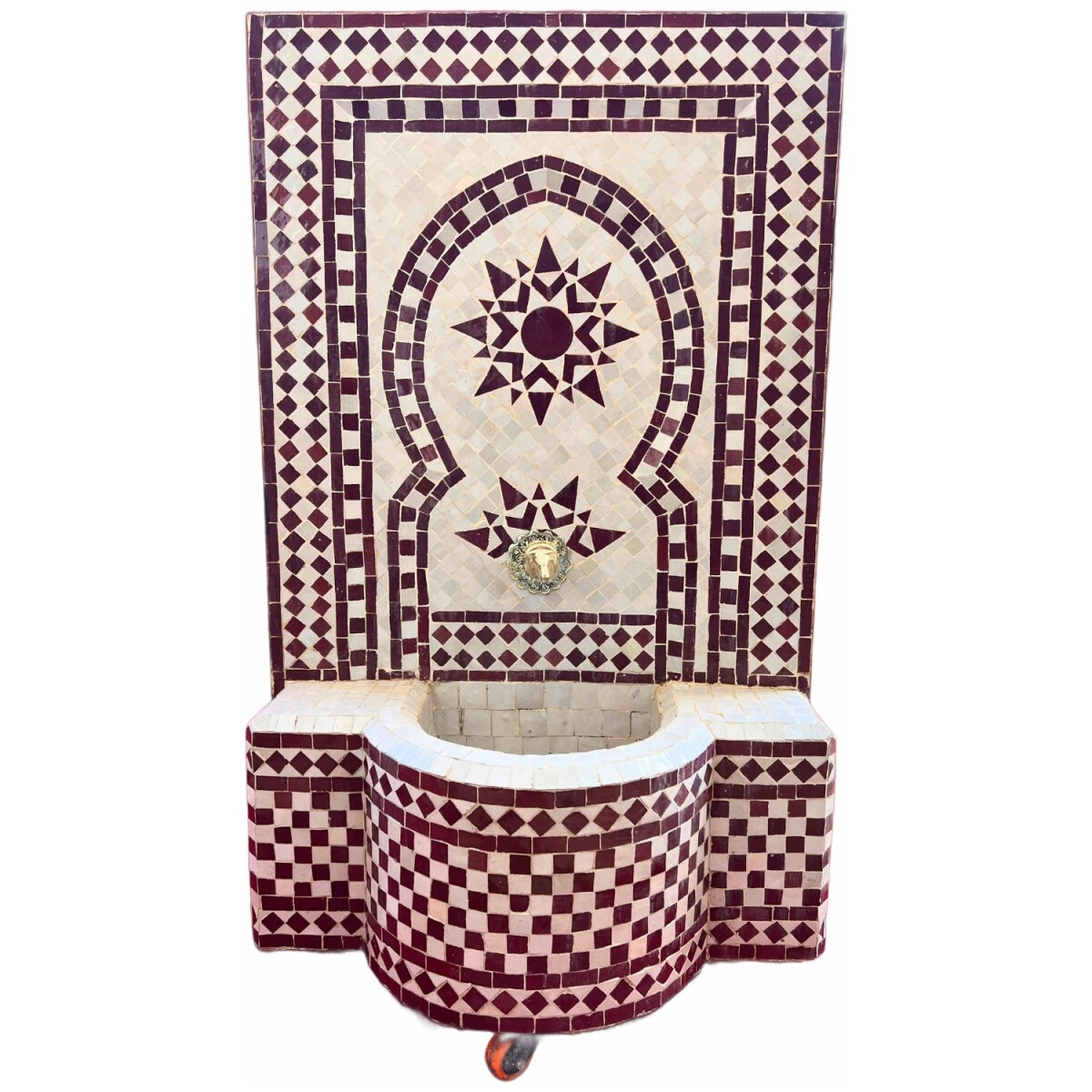 Fontaine de jardin marocaine en mosaïque 109 cm | Fonta