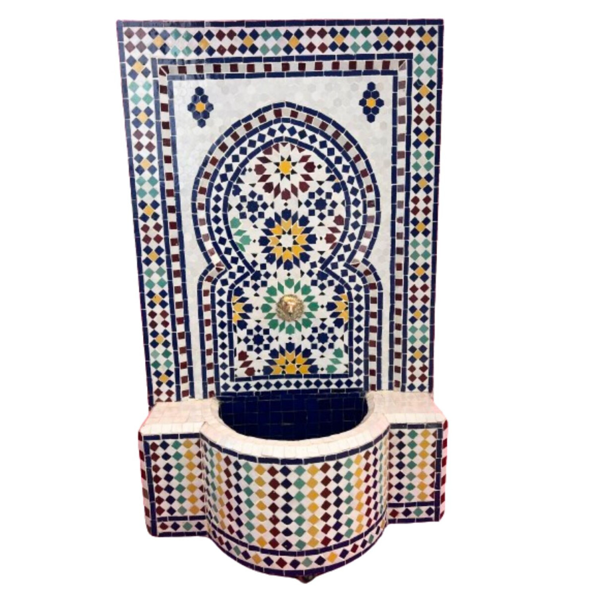 Fontaine de jardin marocaine en mosa&ium box