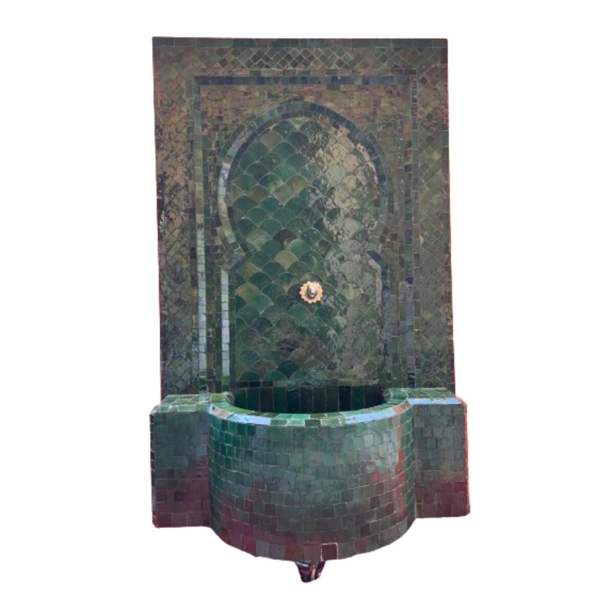 Fontaine de jardin marocaine en mosa&ium box