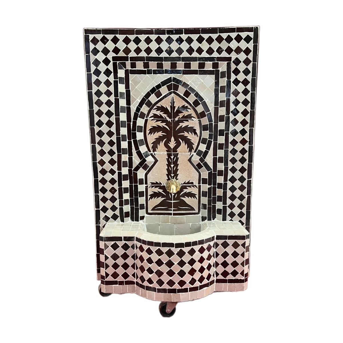 Fontaine de jardin marocaine en mosa&ium box