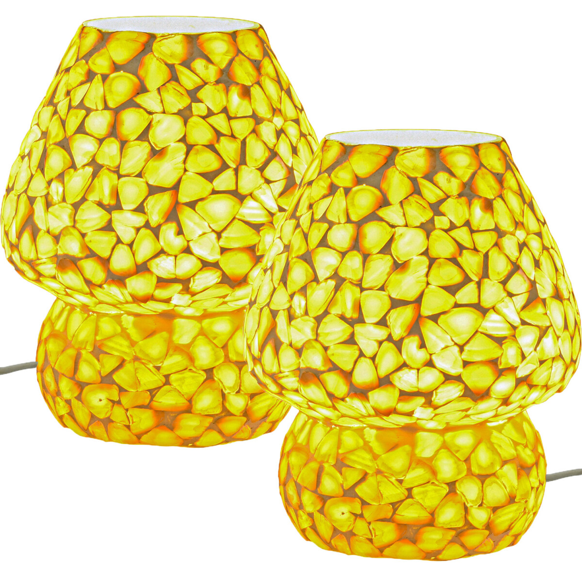 Lot de 2 lampes de table décoratives de style boh&egr