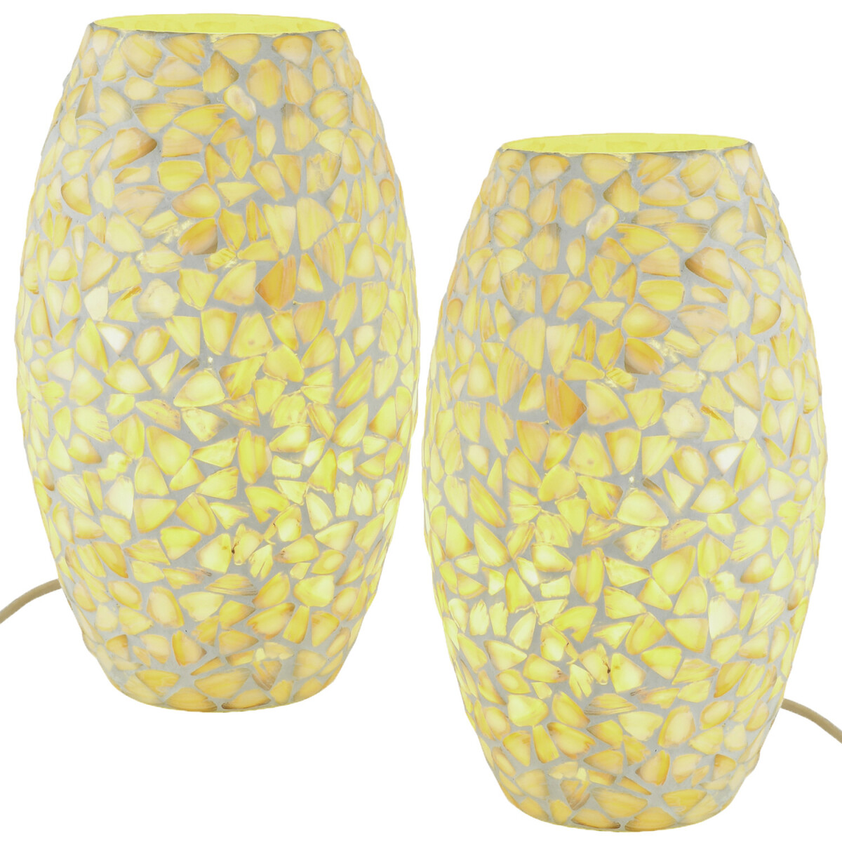 Lot de 2 lampes de table décoratives de style boh&egr