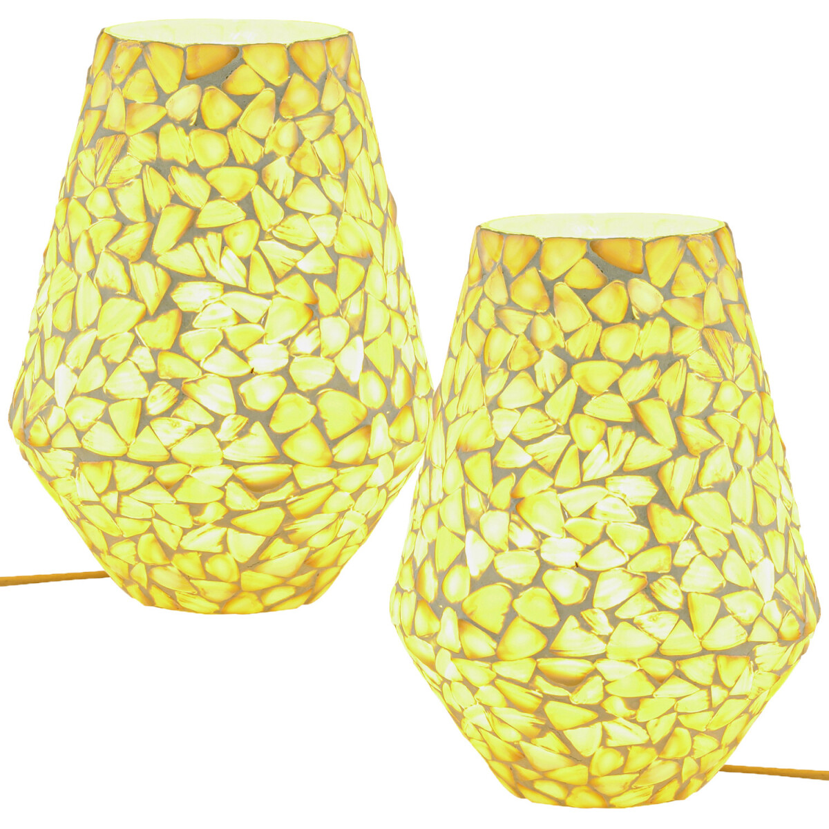 Lot de 2 lampes de table décoratives de style boh&egr