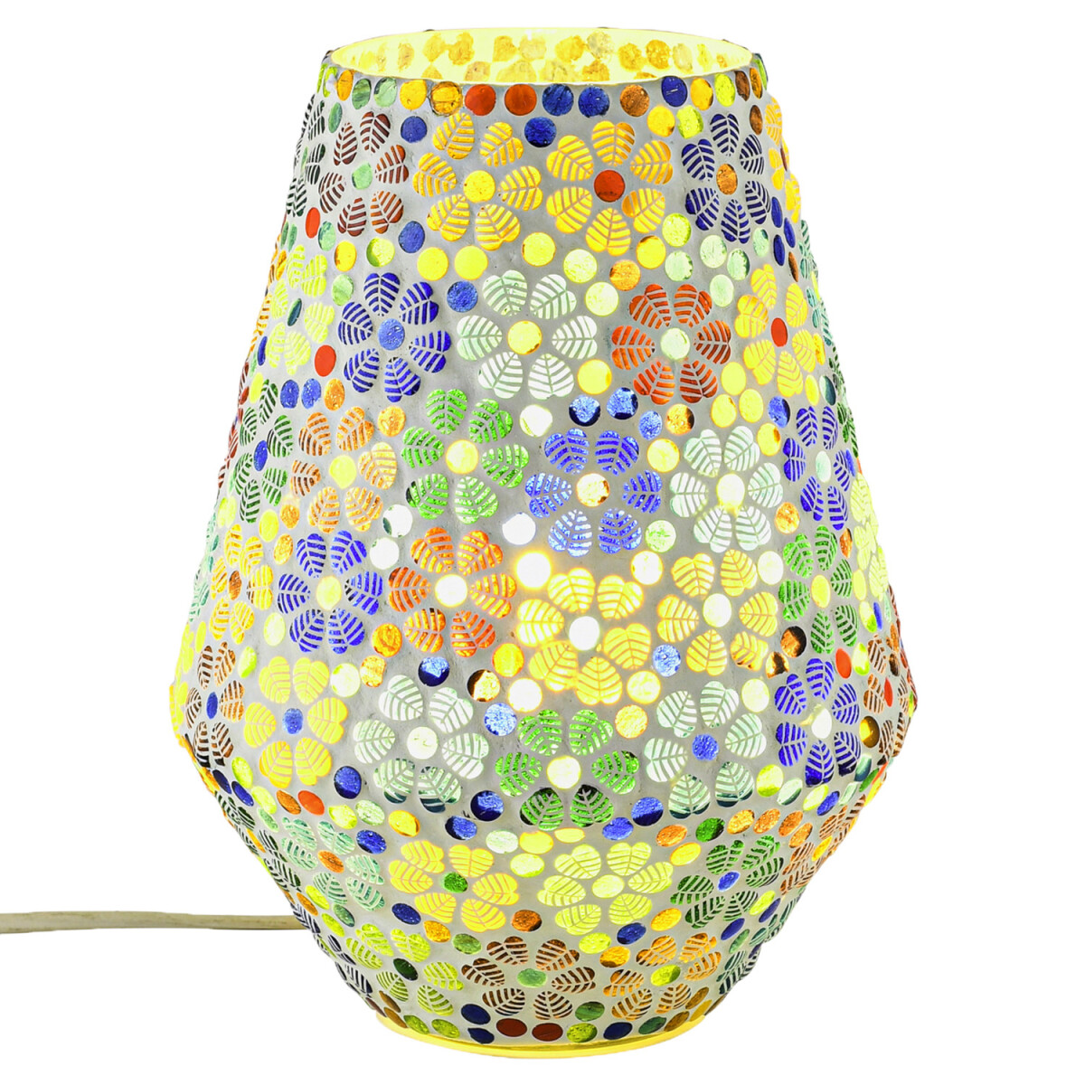 Lampe de table déco bohème, lampe de chevet en